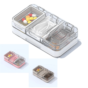 Photo of Pill Cutter Crusher Storage Box Medicine Case