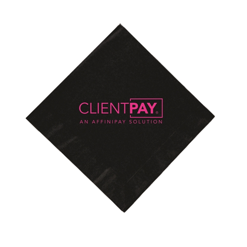 Photo of Black Beverage Napkins