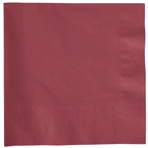 Burgundy color option for Foil Stamped Luncheon Napkins