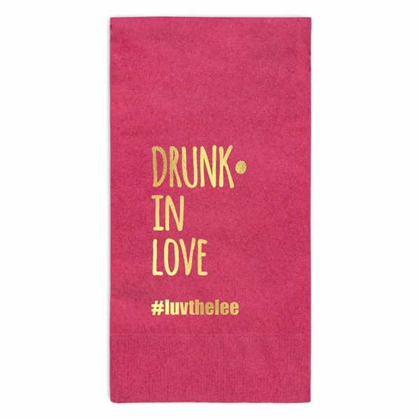 White color option for Foil Stamped Dinner Napkins