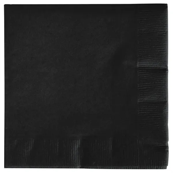 Black Velvet color option for 3ply Foil Stamped Beverage Napkins