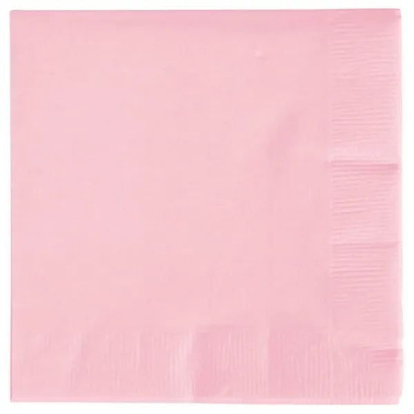 Classic Pink color option for 3ply Foil Stamped Beverage Napkins