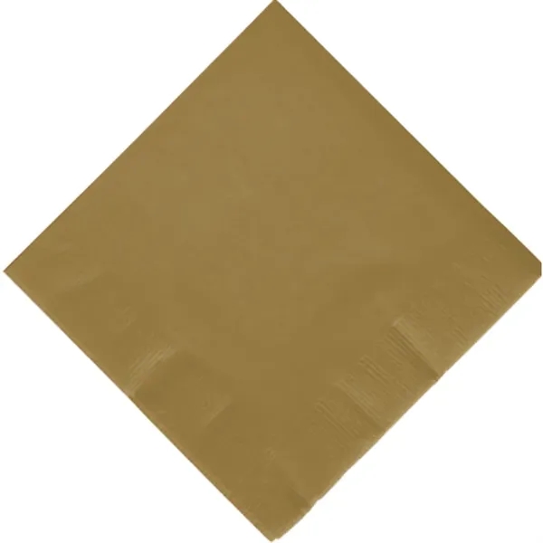 Gold color option for 3ply Foil Stamped Beverage Napkins