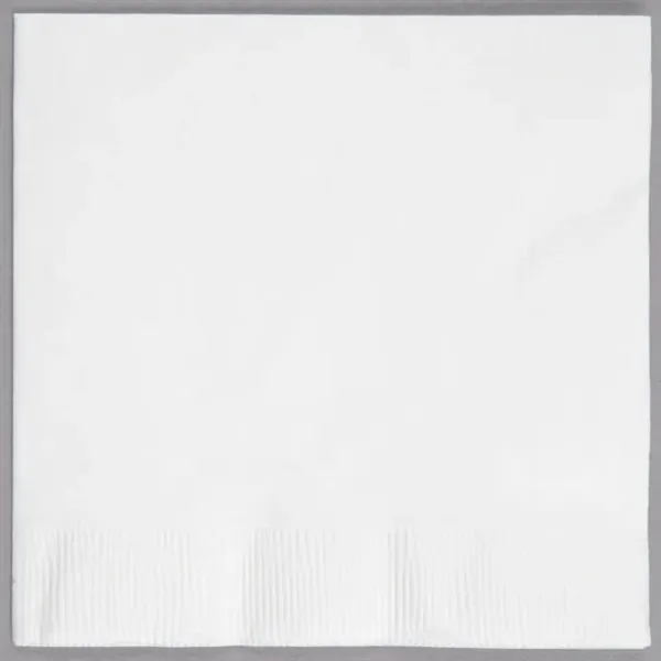 White color option for 3ply Foil Stamped Beverage Napkins