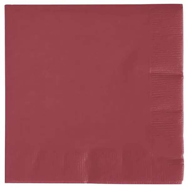 Burgundy color option for 2ply Foil Stamped Beverage Napkins