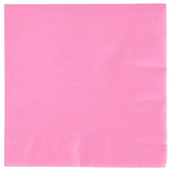 Candy Pink color option for 2ply Foil Stamped Beverage Napkins