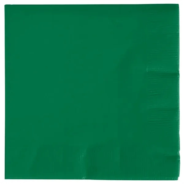 Emerald Green color option for 2ply Foil Stamped Beverage Napkins
