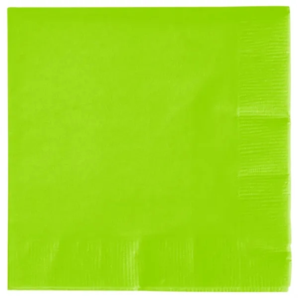 Fresh Lime color option for 2ply Foil Stamped Beverage Napkins