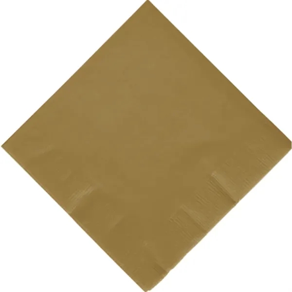 Gold color option for 2ply Foil Stamped Beverage Napkins