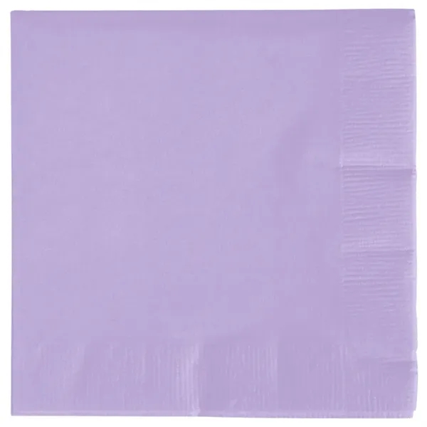 Lavender color option for 2ply Foil Stamped Beverage Napkins