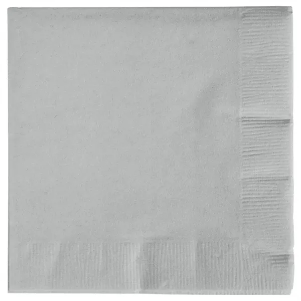 Silver color option for 2ply Foil Stamped Beverage Napkins
