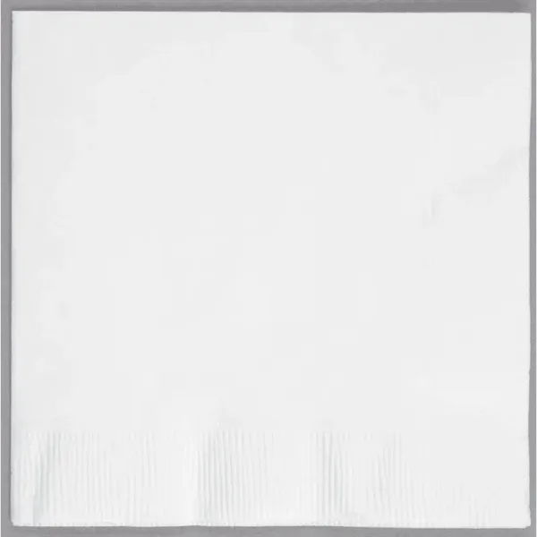 White color option for 2ply Foil Stamped Beverage Napkins