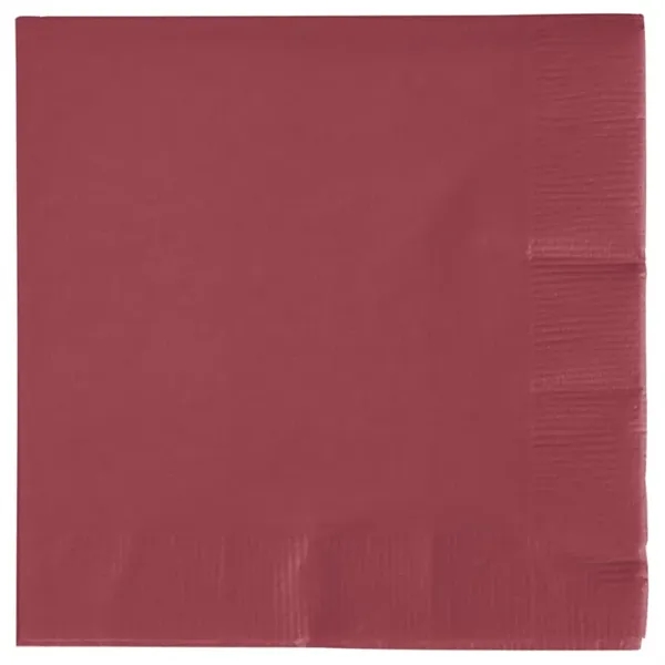 Burgundy color option for 3ply Premium Beverage Napkins
