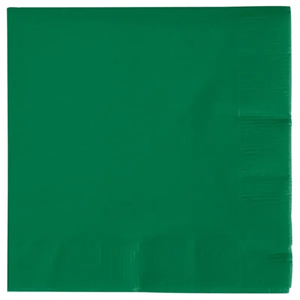 Emerald Green color option for 3ply Premium Beverage Napkins