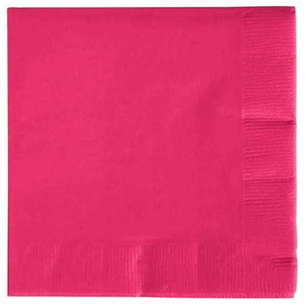Hot Magenta color option for 3ply Premium Beverage Napkins