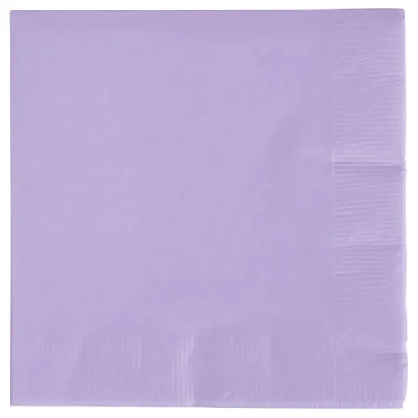Lavender color option for 3ply Premium Beverage Napkins