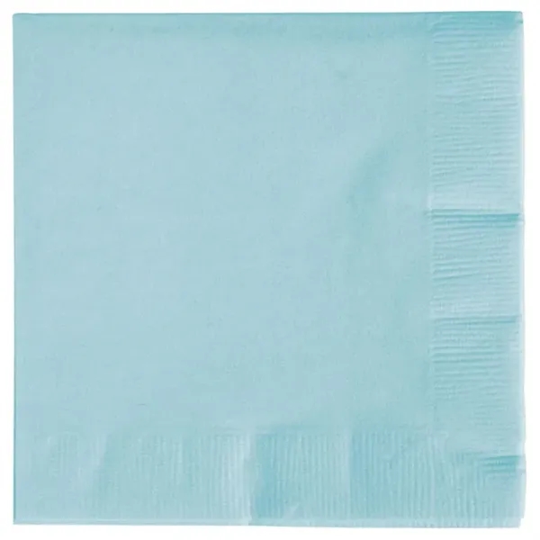 Pastel Blue color option for 3ply Premium Beverage Napkins