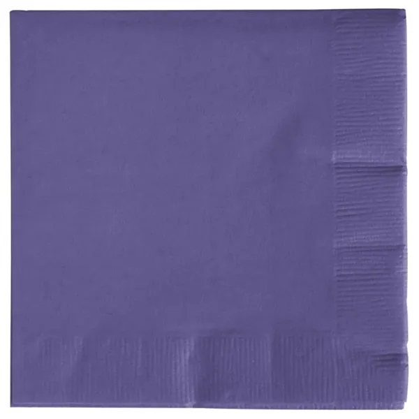 Purple color option for 3ply Premium Beverage Napkins