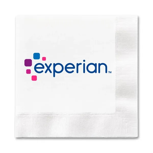 Photo of Digital 1 Ply White Beverage Napkin