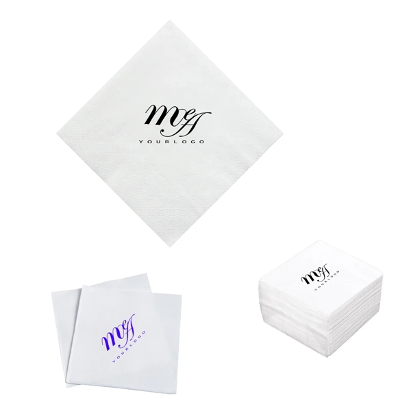 White color option for Personalized Napkins Tissues Restaurant Hotel Celebration