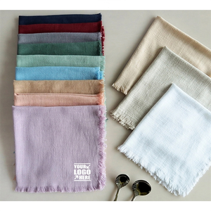 Photo of Fringe Linen Dinner Napkins