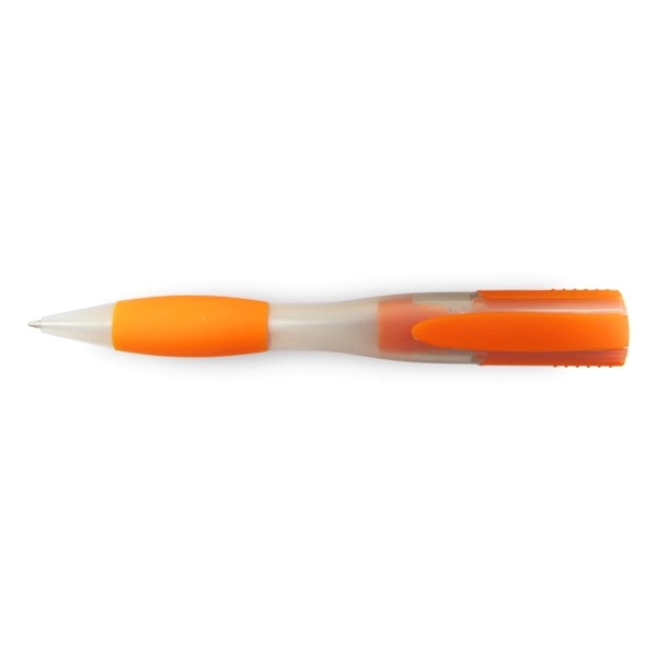 Iridescent Orange color option for Geneva Soft Grip Usb Pen   Simports