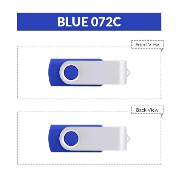 Blue 072 C color option for Classic Swivel Usb Flash Drive