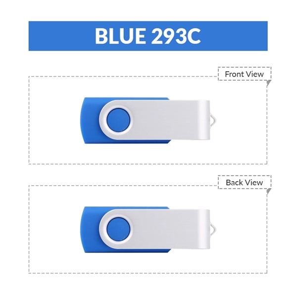 Royal Blue 293 C color option for Classic Swivel Usb Flash Drive
