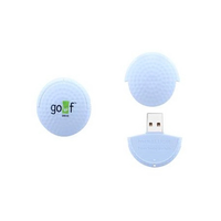 Golf Ball Usb Flash Drive With Key Loop