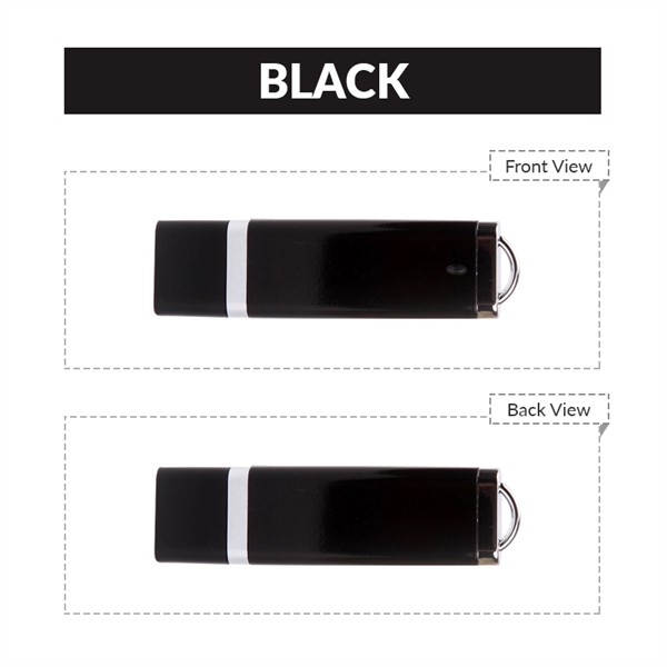 Black color option for Classic Stick Usb Flash Drive