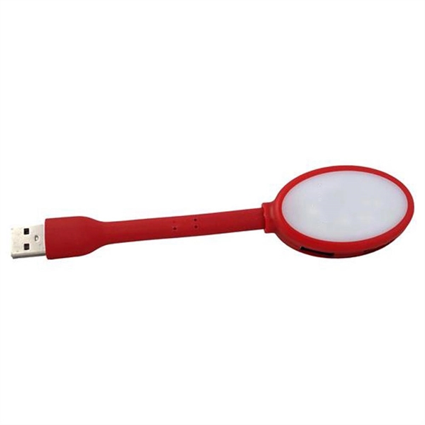 Red color option for Lightweight Led Light 4 Port Usb Hub