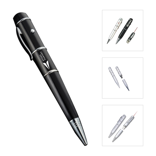 Photo of Flash Drive Ball Point Pen W/Laser Light
