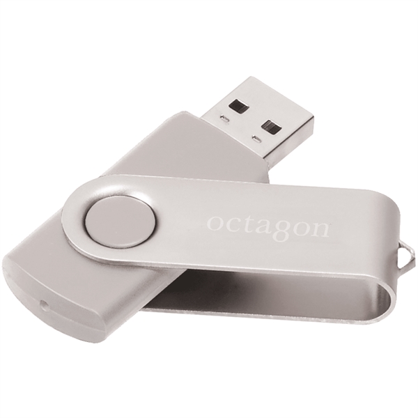 White color option for Rotate Flash Drive 4 Gb