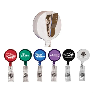 Photo of Round Badge Holder W/ Alligator Clip
