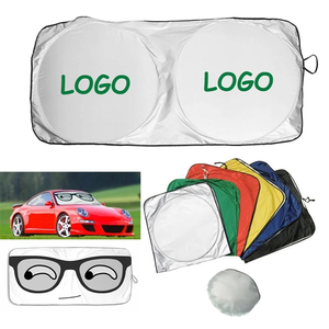Photo of Car Windshield Sun Shade With Storage Pouch