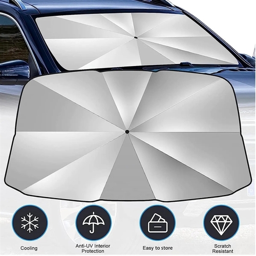 Photo of Foldable Car Umbrella Sunshade Cover