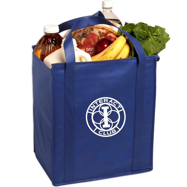 Royal Blue color option for Insulated Non Woven Grocery Tote With Gusset