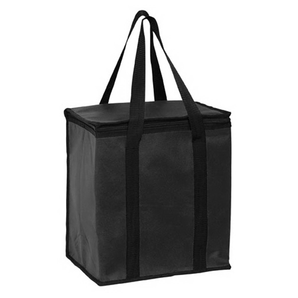 Black color option for Insulated Tote With Square Zippered Top   Color Evolution