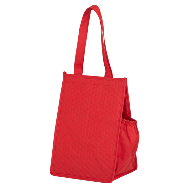 Red color option for Insulated Lunch Tote   Screen Print