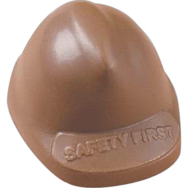 Brown color option for Hard Hat Shape Molded Chocolate