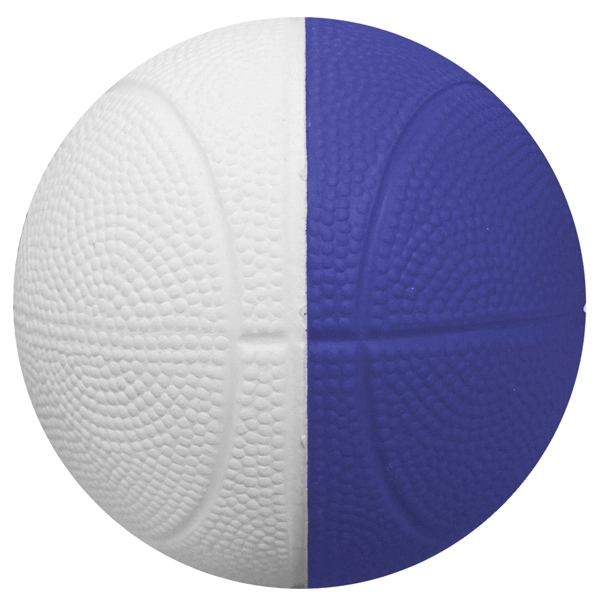 White Blue color option for Two Toned Foam Basketball