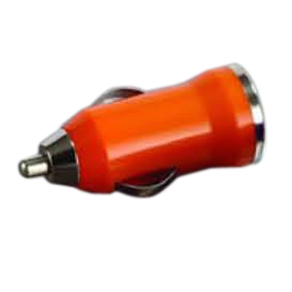 Orange color option for Usb Car Adaptor