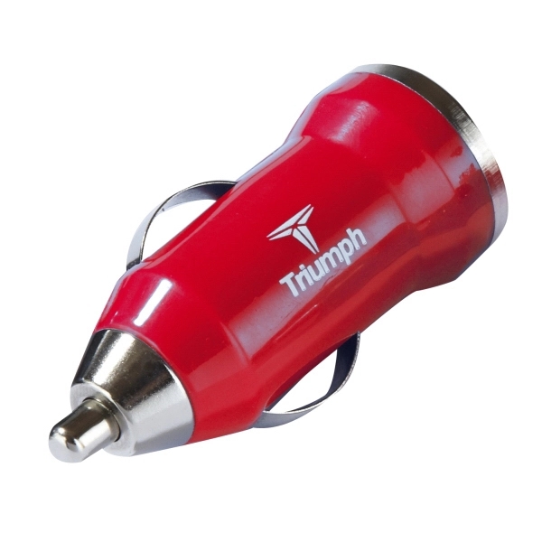 Red color option for Usb Car Adaptor