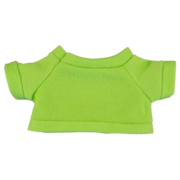 Green color option for 6  Plush Teddy Bear With Choice Of T Shirt Color