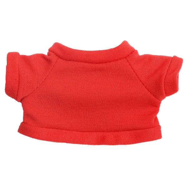 Red color option for 6  Plush Teddy Bear With Choice Of T Shirt Color
