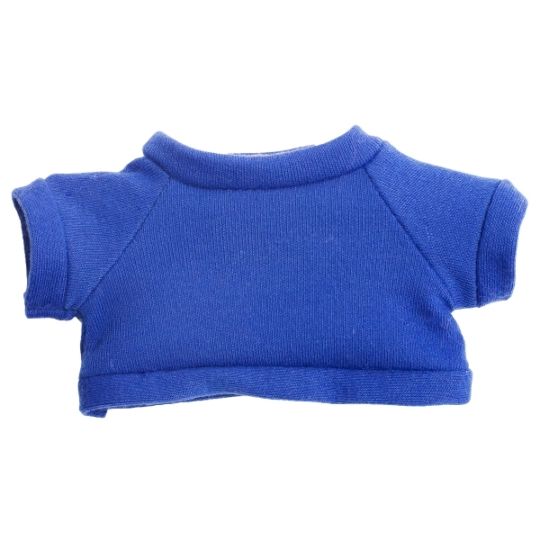Royal Blue color option for 6  Plush Teddy Bear With Choice Of T Shirt Color