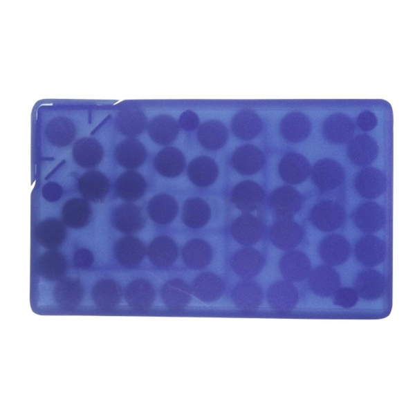 Translucent Blue color option for Rectangle Shaped Card Encased Puzzle Mints