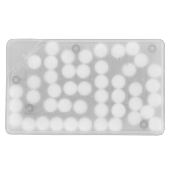 Translucent Frost color option for Rectangle Shaped Card Encased Puzzle Mints