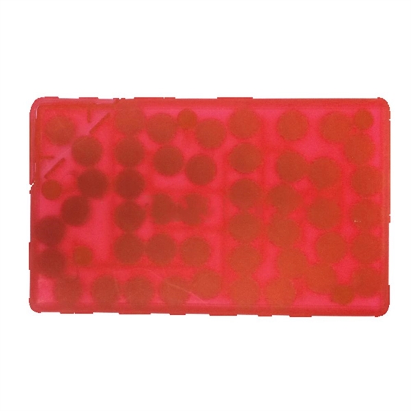 Translucent Red color option for Rectangle Shaped Card Encased Puzzle Mints