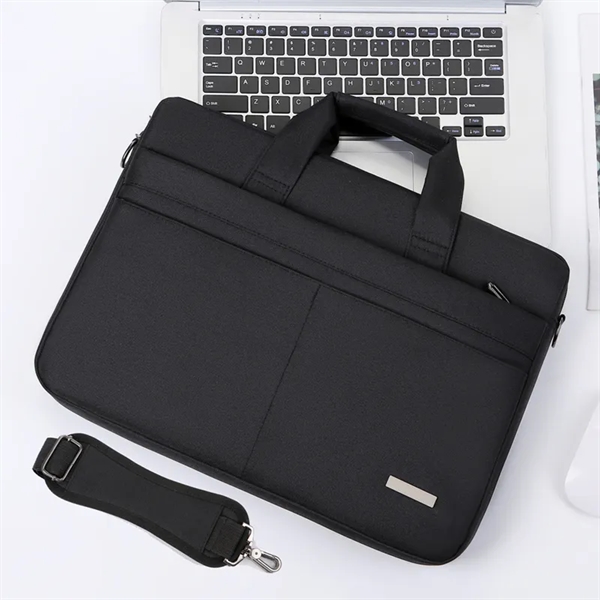 Black color option for Custom Laptop And Tablet Shoulder Bag Compatible With 16inch
